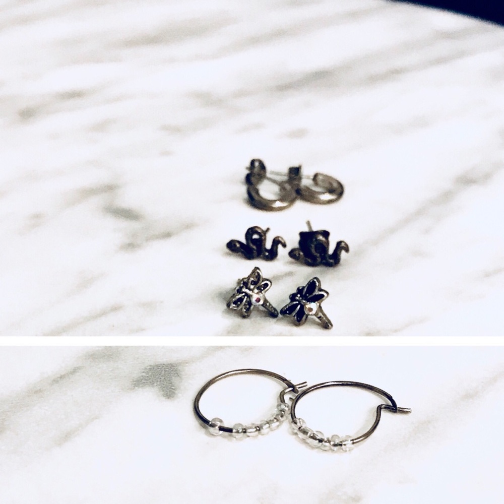 4 Pairs of Earrings Set